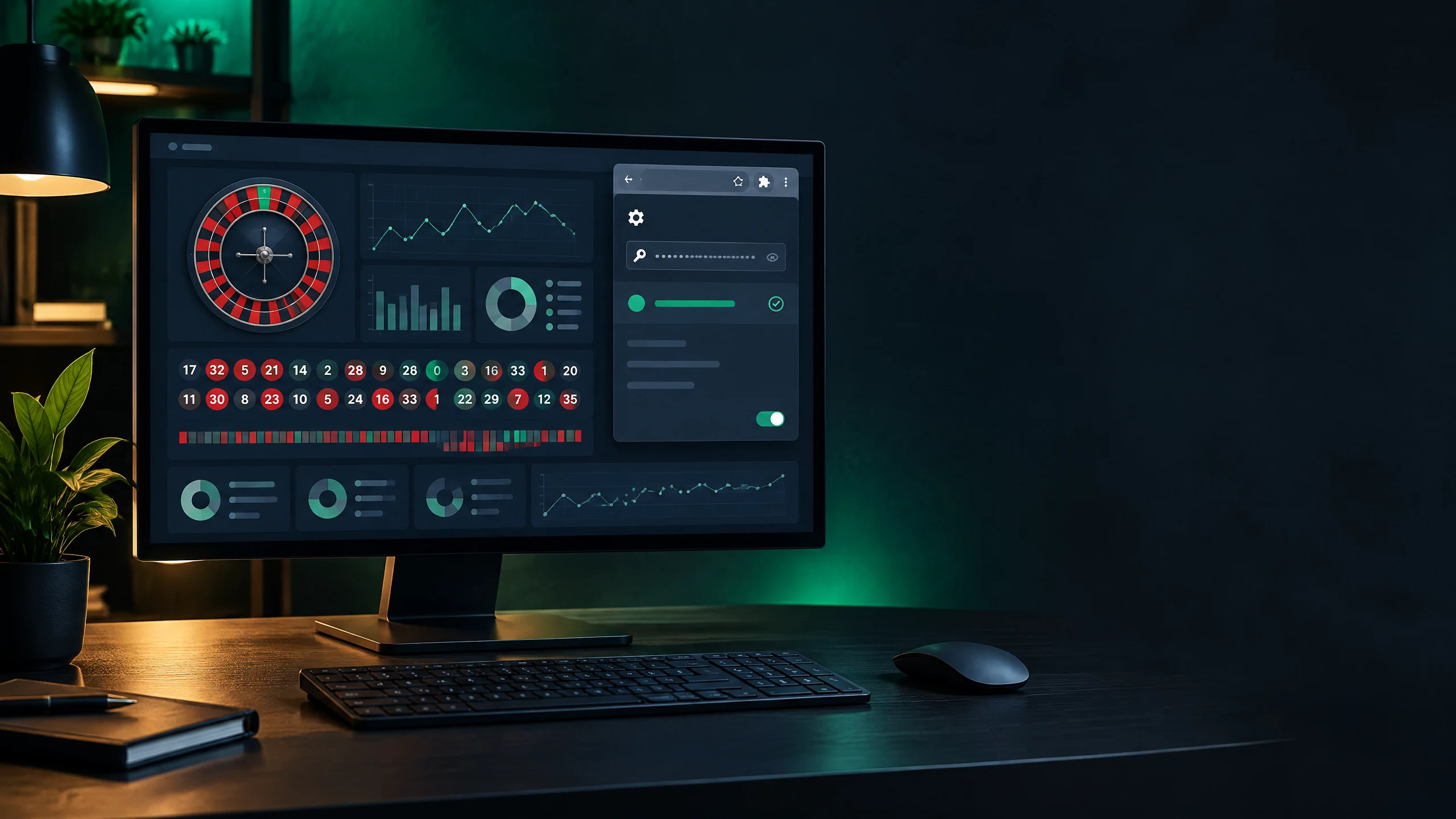 Estensione Chrome RouletteMonitor collegata alla Dashboard su computer