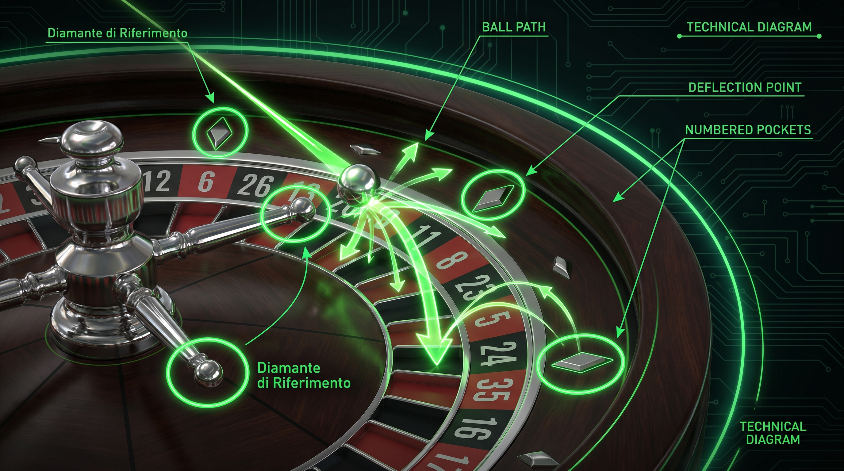 Diamanti di riferimento sulla roulette